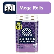 Quilted Northern Ultra Plush Toilet Paper, 32 Mega Rolls (4 Packs of 8 Rolls)