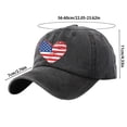 thumbnail image 3 of Siminsem Vintage Distressed Cotton Dad Hat American Flag Baseball Cap USA Adjustable 4th of July Patriotic Hat for Men Women Retro Washed Unstructured Summer Cap, Purple, A, 3 of 3