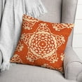 thumbnail image 3 of Creative Products Large Orange Cream Star Pattern 20x20 Indoor / Outdoor Pillow, 3 of 3