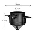 thumbnail image 4 of (White) Foldable Portable Coffee Filter Coffee Maker Stainless Steel Drip Coffee Tea Holder Reusable Paperless Pour Over Coffee Dripper, 4 of 4