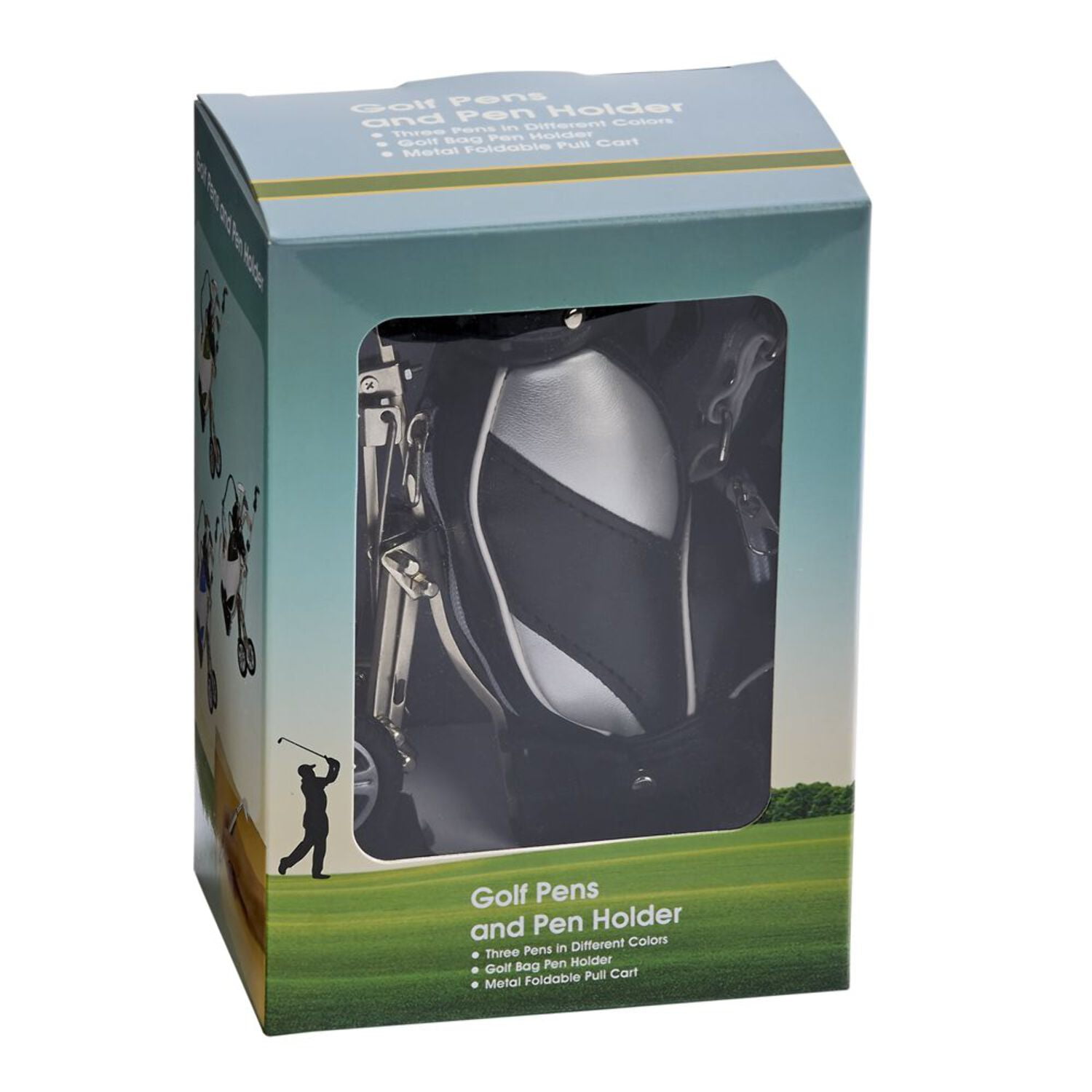 CGI Golf Pens with Golf Bag Holder, 4-Piece Set