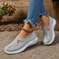 thumbnail image 4 of Dakaela Women's Woven Orthopedic Shoes 2025 Arch Support Wide Width Soft Slip on Walking Sneakers, 4 of 8