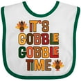 thumbnail image 3 of Inktastic Thanksgiving Gobble Time Turkey Boys or Girls Baby Bib, 3 of 4
