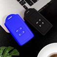 thumbnail image 3 of 2 accesorios para llaves de coche Renault NQ funda de silicona suave negro azul Compatible con Renault Smart Key 4 llaves para Clio Espace 5 Master Bus Talisman Megane USW, 3 of 5