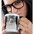 thumbnail image 2 of 3drose, Usa, California. Lynx Point Siamese Cat Portrait., 11oz Two-tone Black Mug, 2 of 6