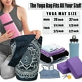 thumbnail image 4 of Yoga Mat Bags and Carriers Fits All Your Stuff,Yoga Mat with Bag With Large Side Pocket & Zipper Pocket,Yoga Gifts for Women and Yoga Lover, 4 of 6