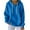 Blue, variant on CQONEPT Women's Hoodies Dressy Casual Sweatshirts Cute Drawstring Pullover Tops Long Sleeve Fleece Clothes with Pockets Blue M