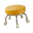 thumbnail image 5 of yotijay 360 degree Rotating Low Roller Seat Stool Pedicure Stool Small Breathable Kids Adults Orange, 5 of 9