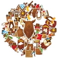 thumbnail image 2 of 35pcs-50pcs Cartoon Stickers Cowboy Stickers Animal Stickers Funny Decals for Laptops Suitcase Guitars, 2 of 9