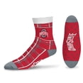 thumbnail image 1 of Ohio State Buckeyes Chaussettes Tartan Rouge à Carreaux, 1 of 1