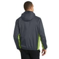 thumbnail image 2 of Port Authority Core Colorblock Wind Jacket-3XL (Battleship Grey/ Charge Green), 2 of 6