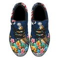 thumbnail image 2 of Spring in South Carolina Native Bird and Blooming Flowers Shoes Sneakers Black Size 8, 2 of 7