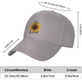 thumbnail image 3 of be Kind Sunflowers Baseball Cap Women Sun Hat Cowboy hat Men Hat Dad Hat Trucker hat Black, 3 of 9
