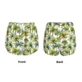 thumbnail image 4 of Disketp Green Hawaii Palms Print Women's Shorts Workout Shorts for Athletic Gym Running Shorts with Phone Pockets XX-Large, 4 of 8