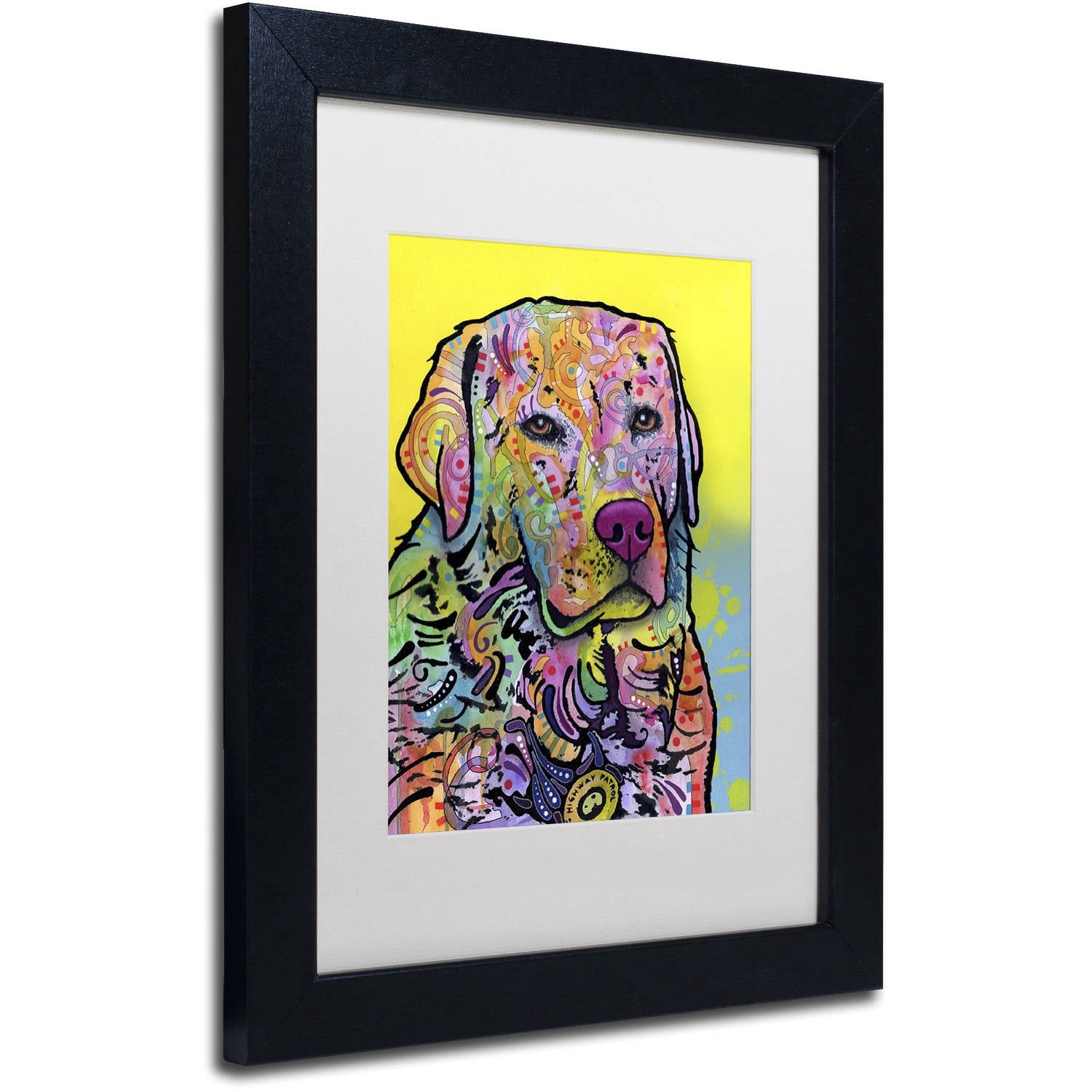Trademark Fine Art "Goose" Canvas Art by Dean Russo, White Matte, Black Frame