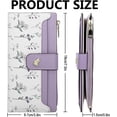 thumbnail image 4 of Farcauo Wallet Women Slim Wallets for Women with RFID Blocking Cute Thin Purple Women's Wallet Kawaii Flower Womens Ladies Card Holder Wallets, 4 of 6