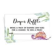 Inkdotpot 30Baby ShowerDiaper Raffle Ticket Lottery Insert Cards Supplies Games For Baby Shower Party Dinosaur Jungle Animals Bring A Pack Of Diapers To Win Favors Gifts And Prizes