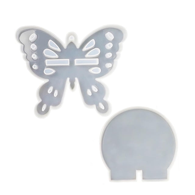 Yuarrent Estante de almacenamiento de mariposas Molde de silicona DIY Soporte de almacenamiento de mariposas Molde de fundición Organizador de Artesanía Yuarrent HA017992-00