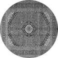 thumbnail image 1 of Ahgly Company Indoor Round Medallion Gray Traditional Area Rugs, 8' Round, 1 of 1