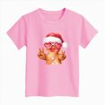 thumbnail image 4 of NOLDARES Christmas Cookie Shirt Toddler Girls Cookie T-Shirt Xmas Gifts Tee Tops Holiday Outfits,A607-Pink, 4 of 4