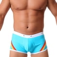 thumbnail image 1 of FcBaudy Men's Three-dimensional Flat-angle Swimming Trunks With Bra Cups To Embarrassment Four-cornered Swimming Trunks For Men man short, 1 of 9