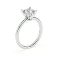 thumbnail image 3 of Divine Jewel 1.8 Ct Lab Created Diamond Ring - Elegant Cushion Cut Design in 14K White Gold Plated - Perfect for Engagement, Weddings, Anniversaries - Prong Set - Gift for Women - Stunning Jewelry, 3 of 4