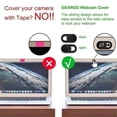 thumbnail image 3 of DEBGFS 12 Pcs Webcam Cover Shutter Slider Universal Antispy Camera Cover for Laptop PC Tablet Mobile Phone Lenses Sticker, 3 of 9