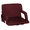 Burgundy, variant on Seamander Large Size Foldable Stadium Seat Chair for Bleacher Padded Back Support with 6 Reclining Positions, Black