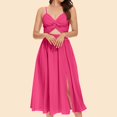 thumbnail image 1 of FcBaudy Camisole Sans Manches Robe Col en V, Robes d'Été pour Femmes, Robes de Mode pour Femmes Robe à Bretelles Colorées Col en V Robe pour Femmes, 1 of 4