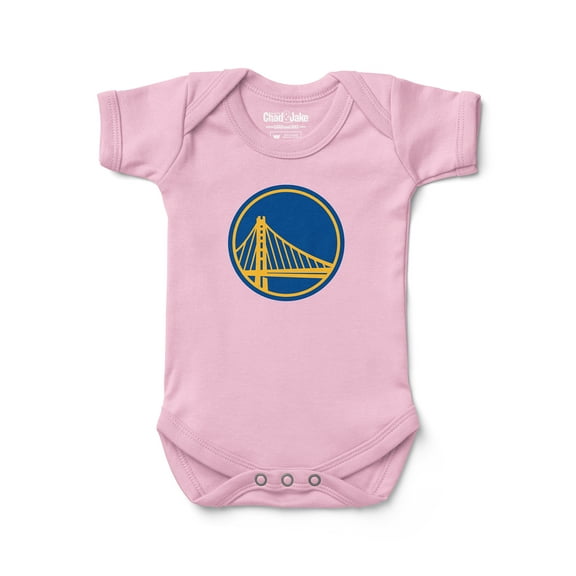 Newborn & Infant Chad & Jake Pink Golden State Warriors Primary Logo Bodysuit