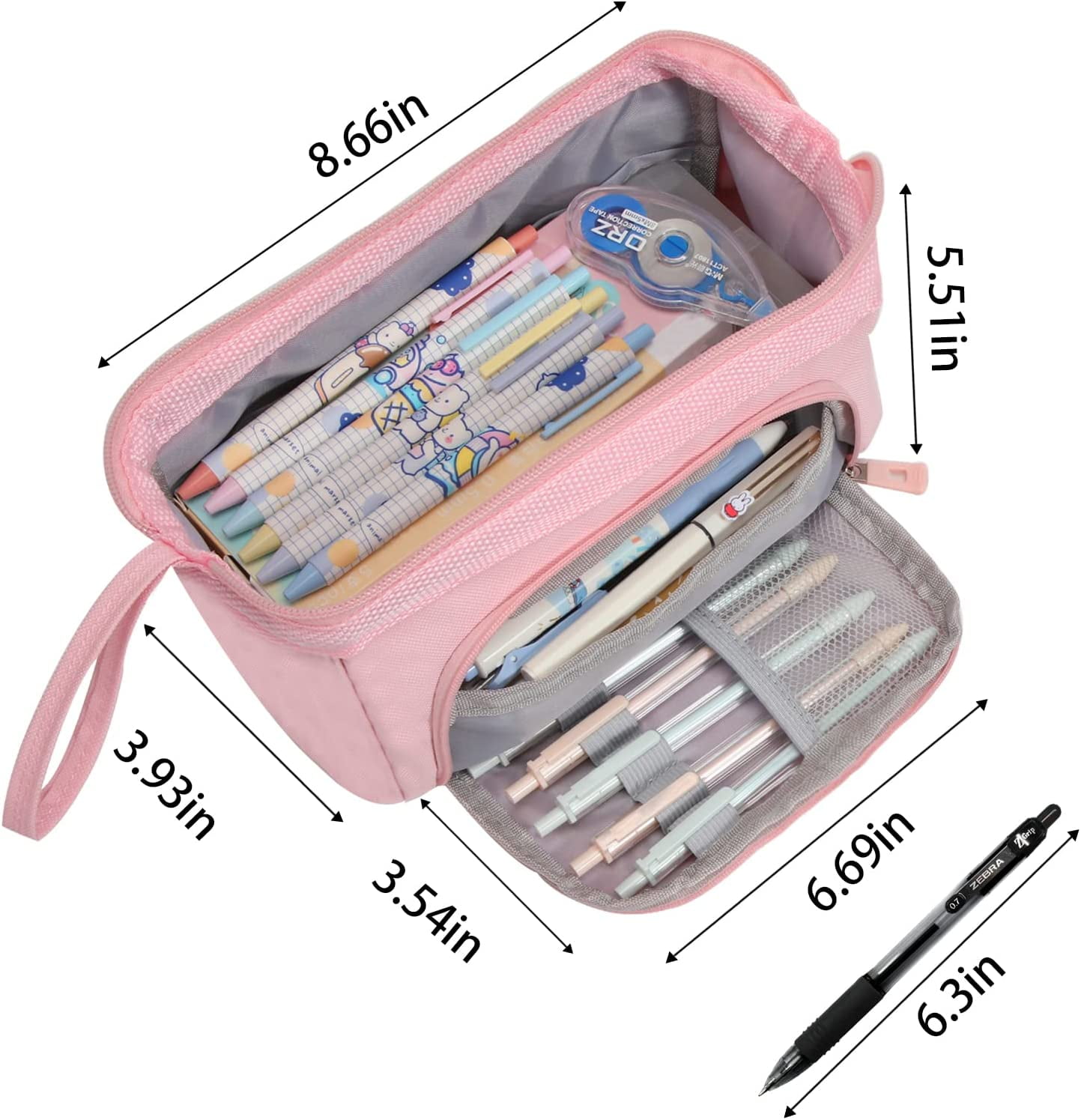 Wholesale Large Capacity Aesthetic Large Storage Pencil Case For Girls  Perfect For School Supplies And Stationery Zipper Closure HKD230831 From  Flying_king18, $8.54
