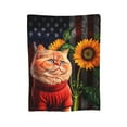 thumbnail image 1 of XMXY Fleece Throw Blanket for Couch, Sunflower Cat Vintage Pattern Lightweight Plush Fuzzy Cozy Soft Bed Blankets and Throws for Sofa, 40"x30" inches, 1 of 8