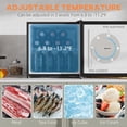thumbnail image 4 of Homiyad 1.1 Cu.Ft Countertop Mini Freezer, Compact Upright Freezer with Removable Shelves, Silver, 4 of 8
