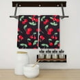 thumbnail image 3 of YladaFaie Cherry Pattern Kitchen Towels, 2 Pack Wreath Tea Dish Towels, Absorbent Drying Cloth Tea Towels for Cooking Baking, 16 x 24 Inch, 3 of 7