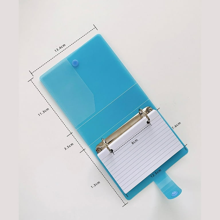 Index Card Binder, 3x5 Lined Index Cards with Ring Holder and Dividers,  Mini Binder, Index Cards with Ring, Small Organized Folder for Recipes,  Card ...