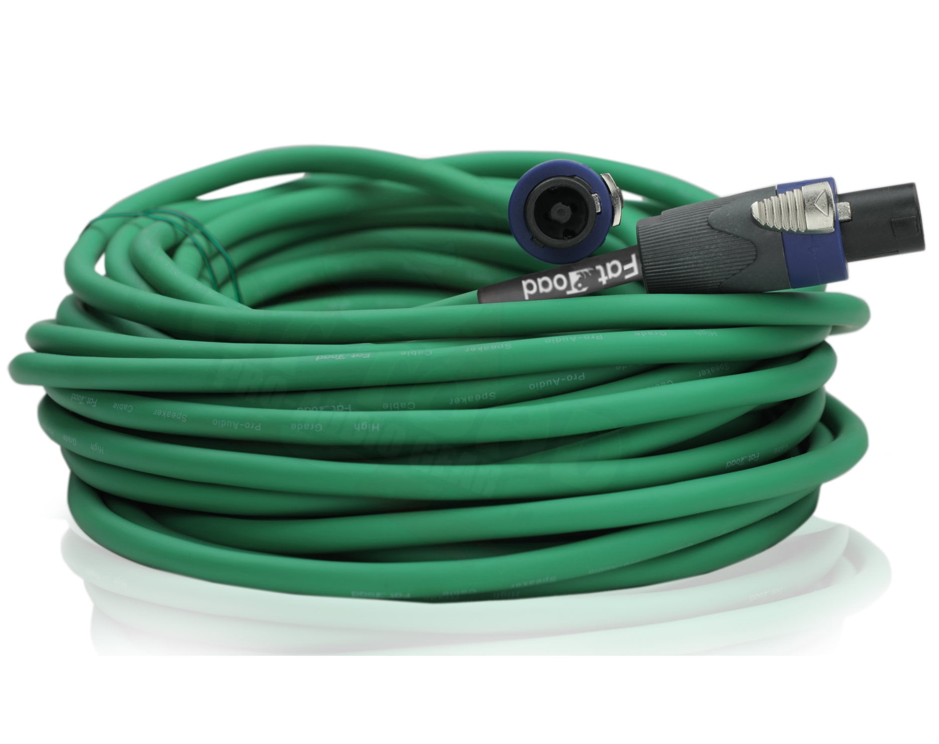 Speakon Cable Speaker Cords 50 FT - Fat Toad 12 AWG DJ Wires Studio Audio Stage