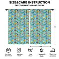 thumbnail image 2 of Blackout Kids Curtains,Cartoon Traffic Vehicles Boats Light Blue Pattern Childrens Insulated Curtains Set Of 2,Bedroom Essentials,Toddler Room Decor 52"x84", 2 of 5