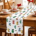 thumbnail image 5 of Cartoon Truck Table Runner 108 Inches, Funny Cute Colorful Car Tree Polka Dot Bed Runner Dresser Scarves Tabletop for Indoor Outdoor Parties/Ceremony/Banquet, 13"x 108", 5 of 9