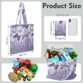 thumbnail image 2 of Watercolor Butterfly Floral Canvas Tote Bag – Romantic Nature-Inspired Reusable Cotton Shopping Bag with Artistic Fantasy Garden & Starry Sky Design for Women, Teens, Aesthetic Gift Lovers, 2 of 7