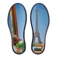 thumbnail image 6 of MaCae Unisex Leather Slip On Fashion Shoe With Unique Sole, Travel Shoes,  Casual Sneakers, Slip On Sneakers, Office Shoes, Leather Shoes- Cappuccino/Window View Eiffel Tower, 9M/10W, 6 of 7
