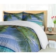 thumbnail image 5 of Ambesonne Tropical Duvet Cover Sets, Paradise View Maldives, 2-King, Green Aqua Blue, 5 of 7