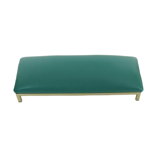 Almohada de Mano para Decoración de Uñas, Juego de Alfombrillas para Cojines para Decoración de Uñas, Cómodo Tapete de Mesa de Metal para Escritorio, verde