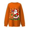 thumbnail image 4 of Sudadera Para Mujer Sudaderas Con Cuello Redondo Mangas Largas A La Moda Estampado de Navidad Tops Sueltos Blusa Odeerbi ODB173997, 4 of 5