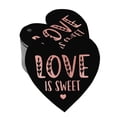 thumbnail image 1 of Inkdotpot Pack Of 50 Real Rose Gold Foil Paper Tags Love Is Sweet Wedding Favor Hang Tags, 1 of 8