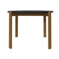 thumbnail image 4 of Manhattan Comfort Gales Round Dining Table in Matte Black with Solid Wood Legs, 4 of 4