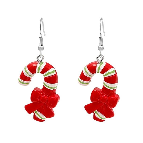 Pendientes de Navidad de alce de Papá Noel de color aceite de goteo de dibujos animados Wmkox8yi sjalhkljlk4489