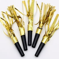 LULULION Whistle Blowers Cheering Whistles Golden 30Pcs New Year's Eve Parties