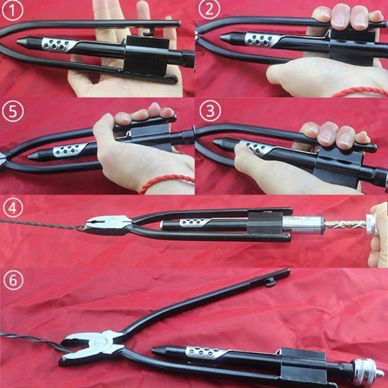 6 inch Aircraft Wire Twisting Tool Safety Wire Twister Pliers Untwist Tool can Grip, Twist, and Cut Stainless Steel Safety Wire on Vehicles, Machinery
