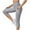 Gray, variant on Chbgutlmr Workout Leggings for Women Capris High Waisted Cropped Gym Running Yoga Pants Tight Pockets