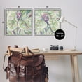 thumbnail image 4 of Stupell Industries Tropical Fronds Pattern Botanical & Floral Painting Gray Framed Art Print Wall Art, 24 x 24, Set of 2, 4 of 10